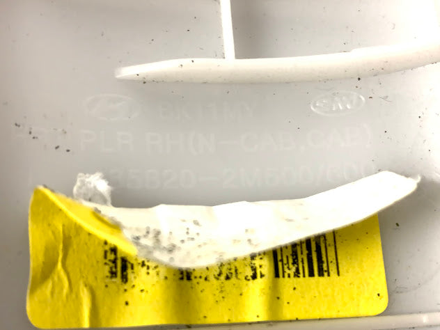 Hyundai Genesis Coupe BK2 3.8 Front Right Headliner A Pillar Trim Black 85820-2M500