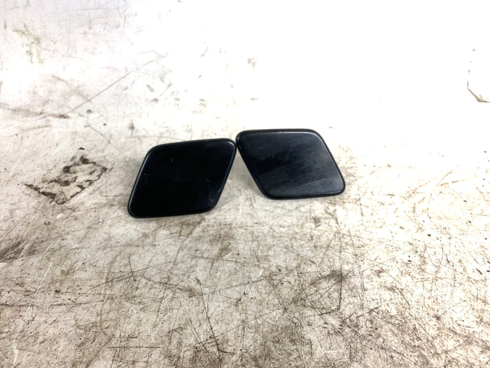 BMW E82 E88 135i 128i M Sport Front Bumper Headlight Washer Trim Covers Set Black Sapphire Metallic (475) 61677837431/61677837432
