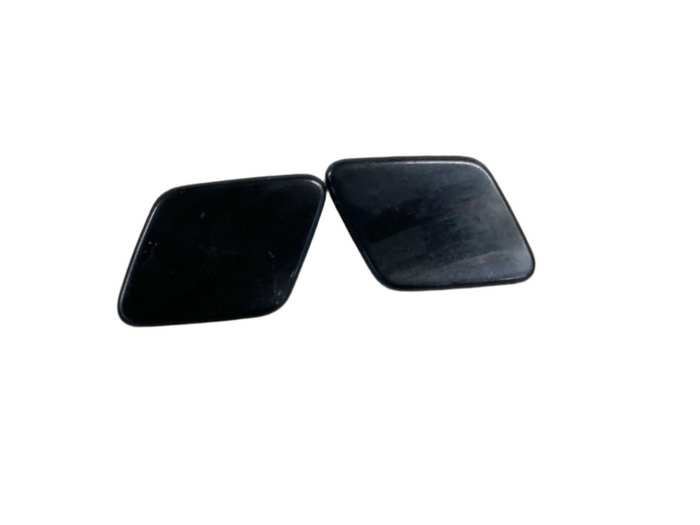 BMW E82 E88 135i 128i M Sport Front Bumper Headlight Washer Trim Covers Set Black Sapphire Metallic (475) 61677837431/61677837432