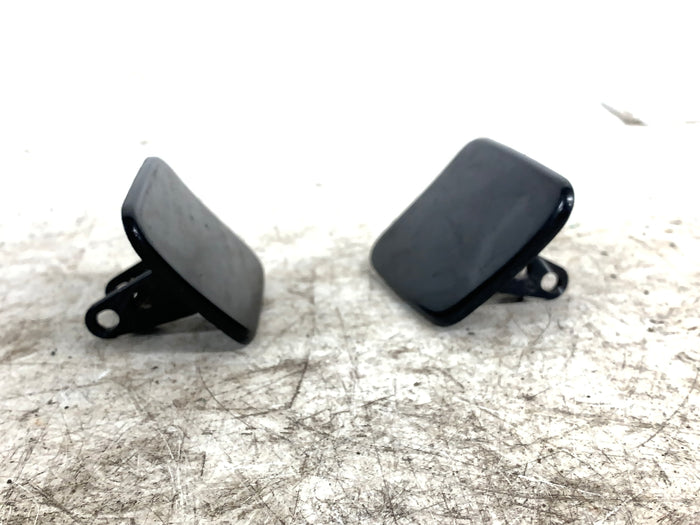 BMW E82 E88 135i 128i M Sport Front Bumper Headlight Washer Trim Covers Set Black Sapphire Metallic (475) 61677837431/61677837432