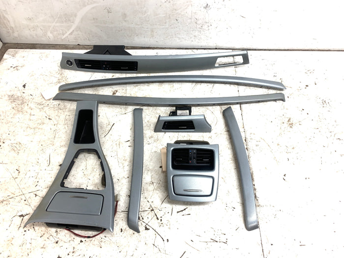 BMW E92 335xi 328i M Sport Glacier Non-iDrive Silver Interior Trim Set