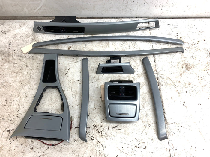 BMW E92 335xi 328i M Sport Glacier Non-iDrive Silver Interior Trim Set