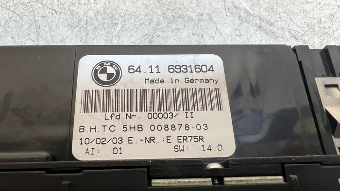 BMW E46 3 Series HVAC Climate Control Panel Buttons 6931604