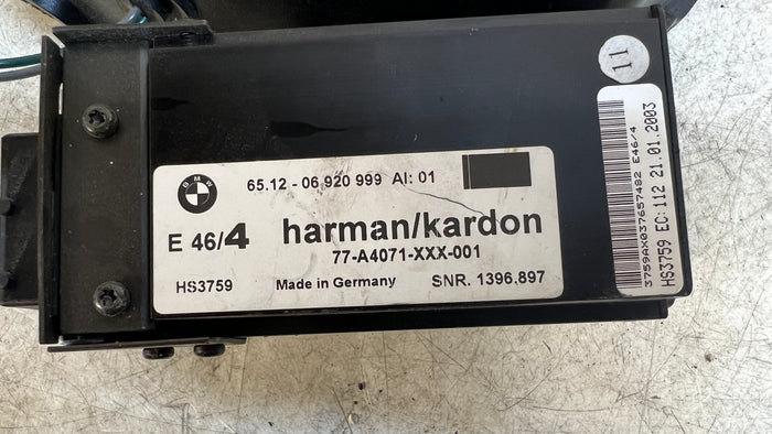 BMW E46 Sedan Harman Kardon Subwoofer Left 6920997 / 6920999