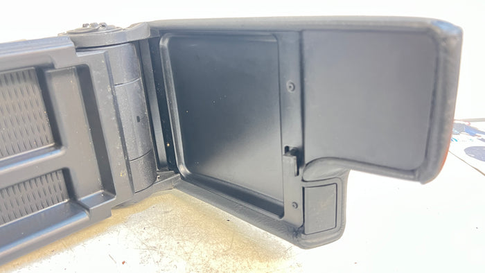 BMW E46 3 Series Black Leather Front Center Console Armrest W/Mount 8213678