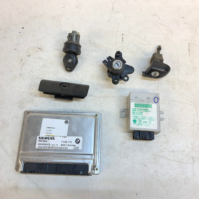 BMW E46 330Ci 325Ci M54 MS45.1 DME/ECU EWS Key Set 7548770