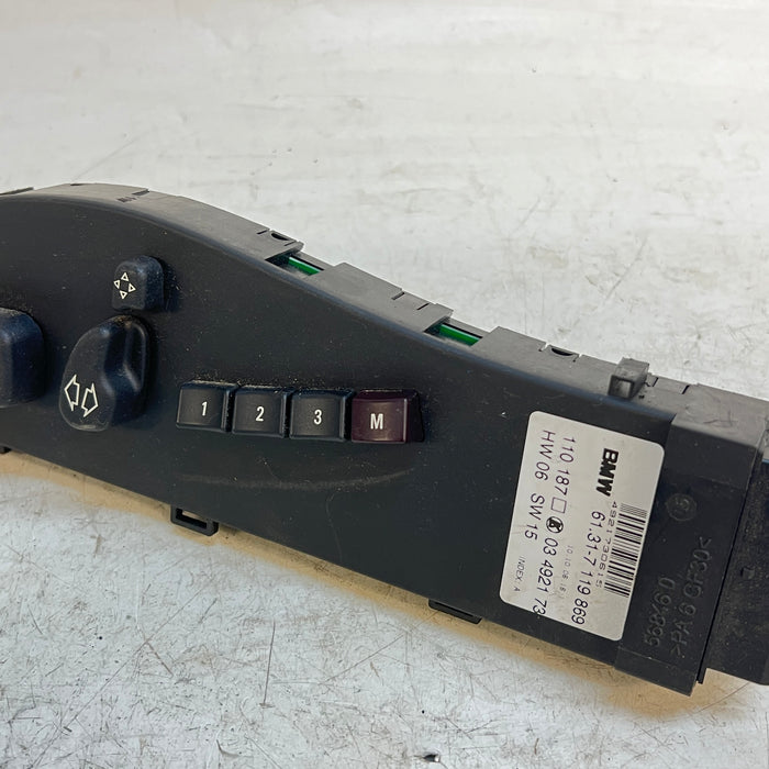 BMW E83 X3/ E53 X5 DRIVER FRONT SEAT CONTROL PANEL 61317119869