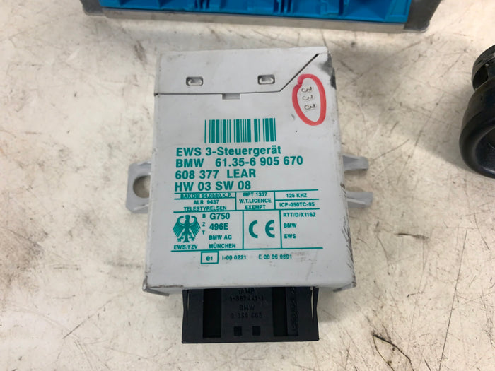 BMW E46 330i 325i 3 Series Ms45.1 ECU Engine Control Module Keyset 7527015/7532988