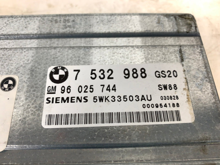 BMW E46 330i 325i 3 Series Ms45.1 ECU Engine Control Module Keyset 7527015/7532988