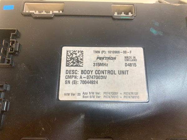 Tesla Model S Body Control Module/BCM 1010906-00-F