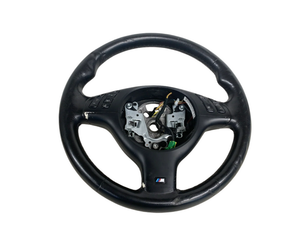 BMW E46 325i 330i 328i 323i 320i M Sport Leather Steering Wheel W/O Paddles 2282022