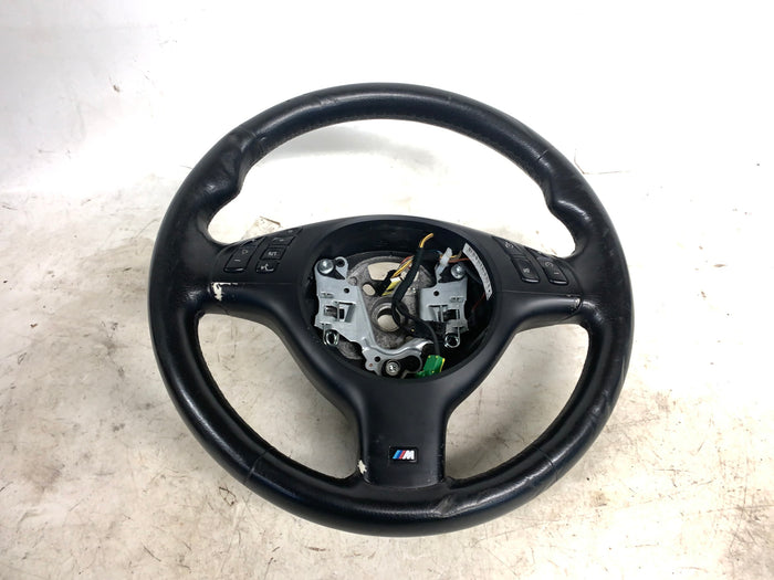 BMW E46 325i 330i 328i 323i 320i M Sport Leather Steering Wheel W/O Paddles 2282022