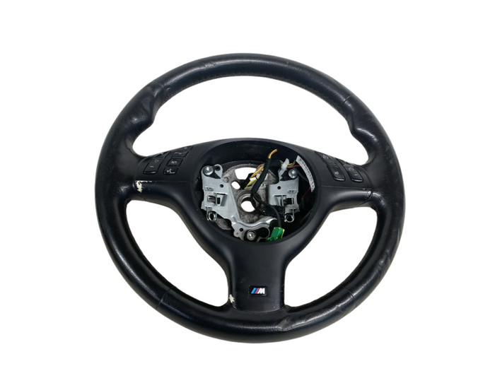 BMW E46 325i 330i 328i 323i 320i M Sport Leather Steering Wheel W/O Paddles 2282022