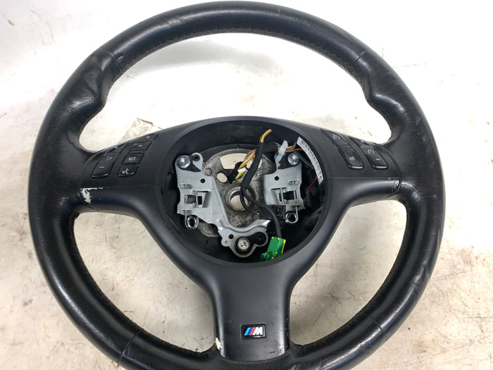 BMW E46 325i 330i 328i 323i 320i M Sport Leather Steering Wheel W/O Paddles 2282022