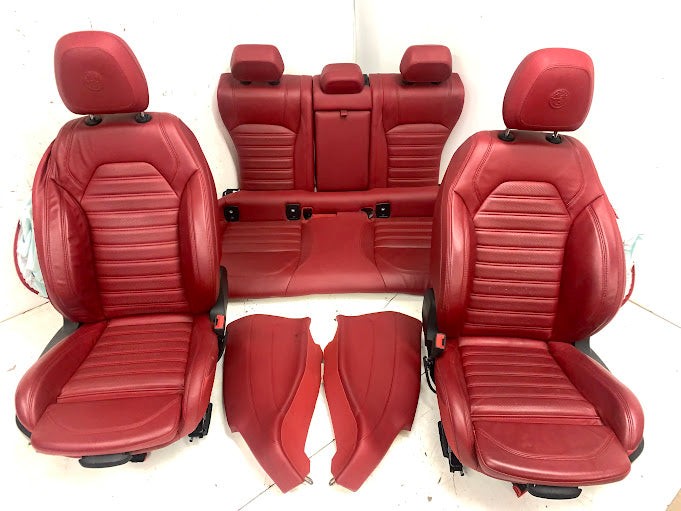 2019 Alfa Romeo 952 Giulia Ti Red Leather Front Seats *DAMAGED*