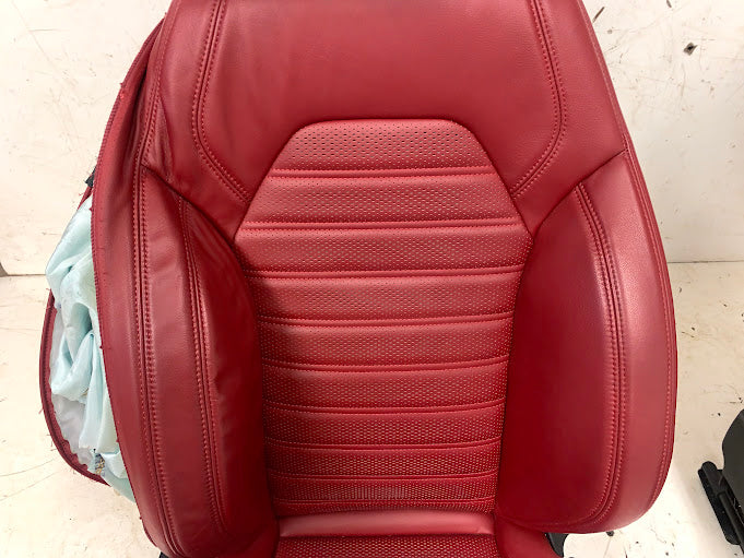 2019 Alfa Romeo 952 Giulia Ti Red Leather Front Seats *DAMAGED*