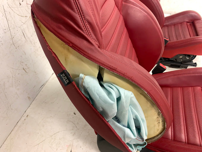 2019 Alfa Romeo 952 Giulia Ti Red Leather Front Seats *DAMAGED*