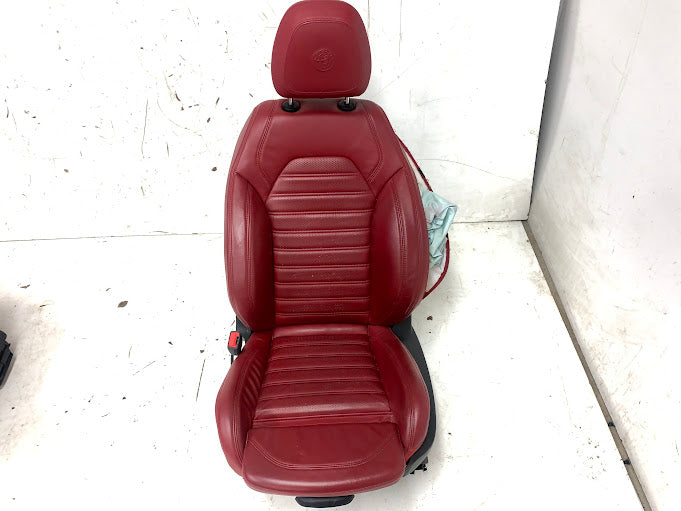 2019 Alfa Romeo 952 Giulia Ti Red Leather Front Seats *DAMAGED*