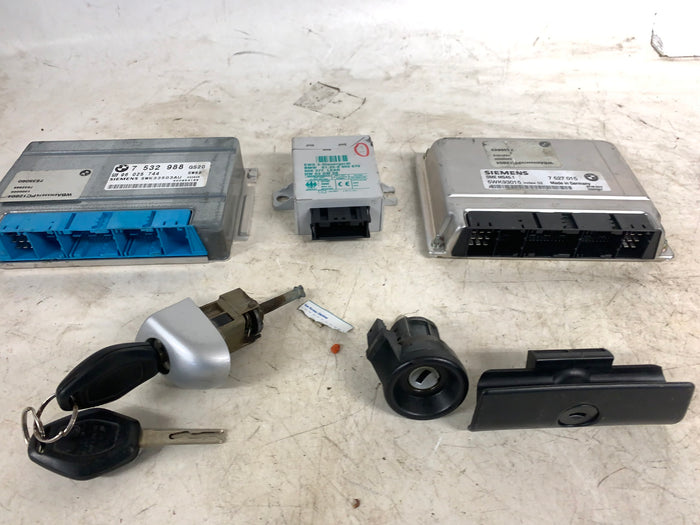 BMW E46 330i 325i 3 Series Ms45.1 ECU Engine Control Module Keyset 7527015/7532988