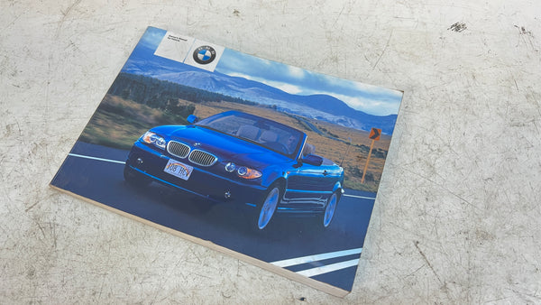 BMW E46 CONVERTIBLE OWNERS MANUAL 01410157313