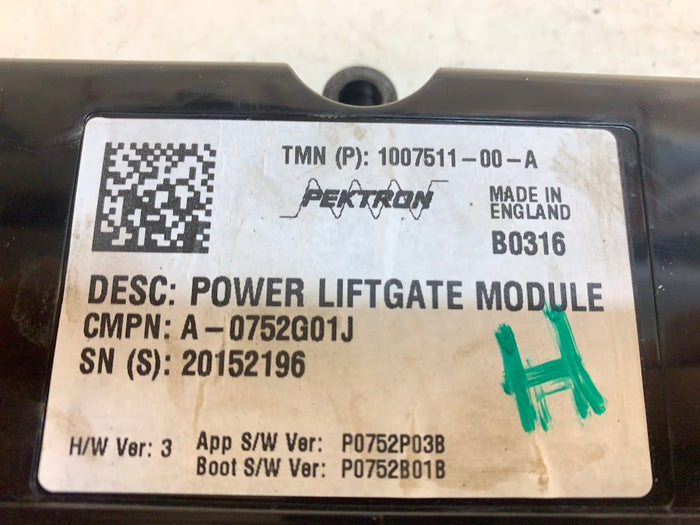 Tesla Model S Power Liftgate Module 1007511-00-A