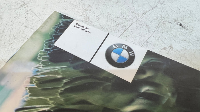 BMW CARING FOR YOUR VEHICLE LITERATURE 01410157536