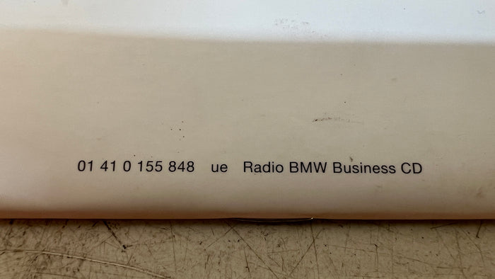 BMW OWNER'S MANUAL FOR BMW BUSINESS CD RADIO 01410155848