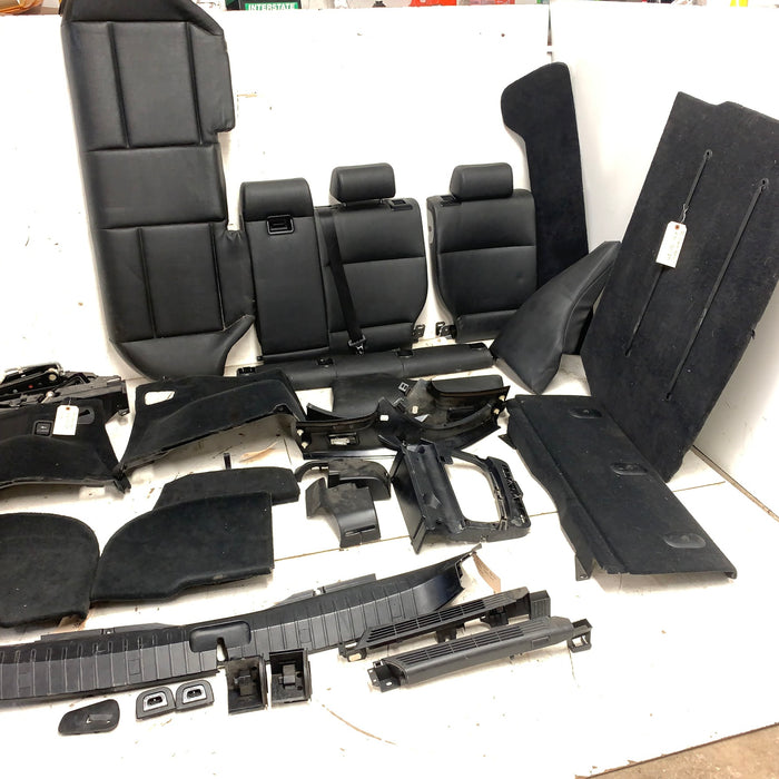BMW E46 325i 323i Wagon Touring Black Leather Rear Seats & Interior Set