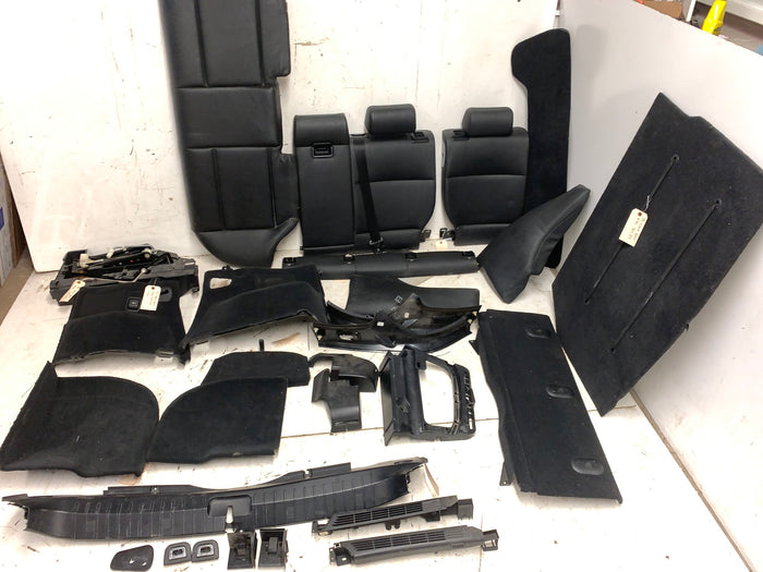 BMW E46 325i 323i Wagon Touring Black Leather Rear Seats & Interior Set