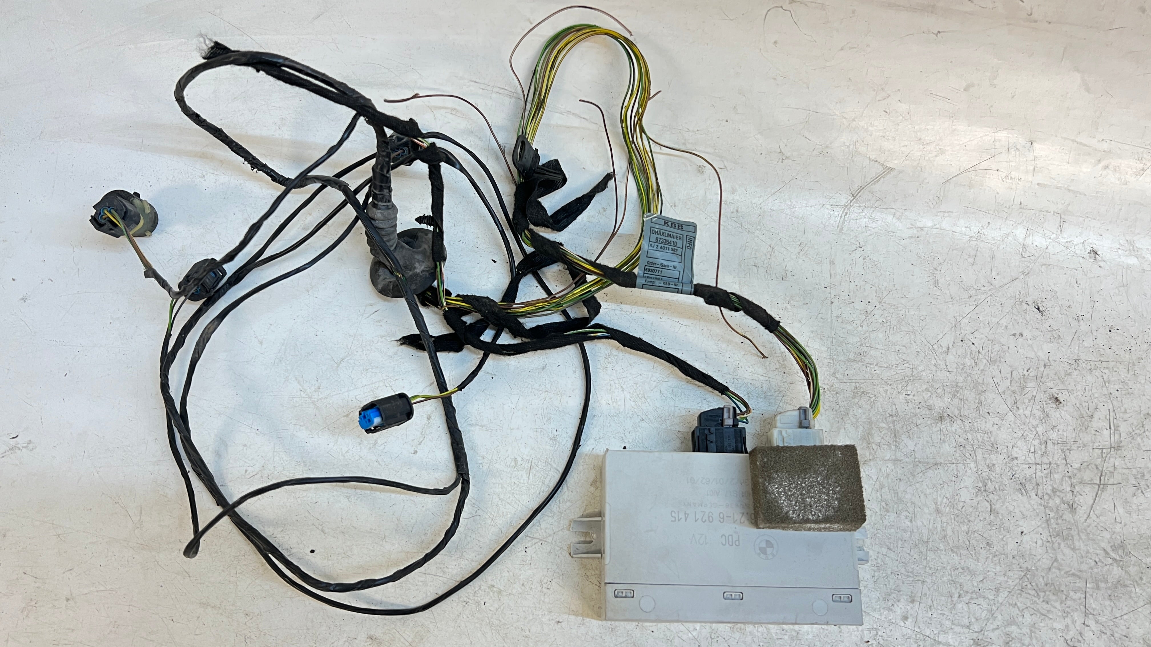BMW E46 M3 Rear Bumper PDC Module With Wiring Harness (2001-2006) - Used OEM