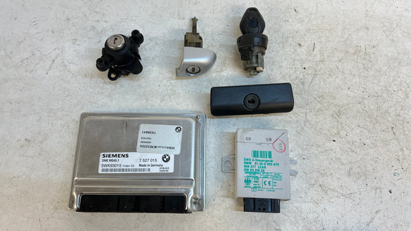 BMW E46 330Ci 330i ZHP M54 MS45.1 DME/ECU EWS Key Set 7548770