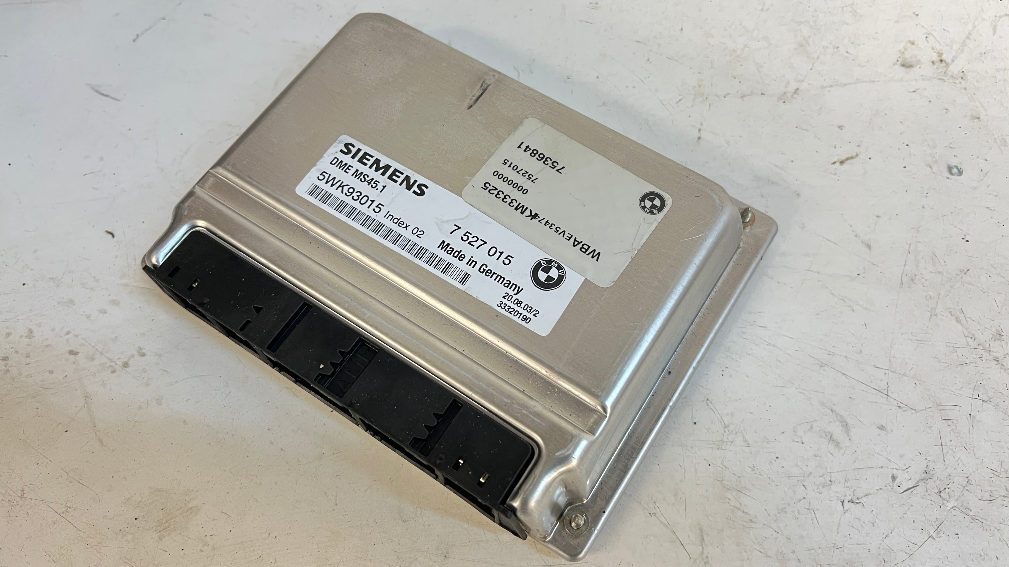 BMW E46 330Ci 330i ZHP M54 MS45.1 DME/ECU EWS Key Set 7548770 – Proper ...