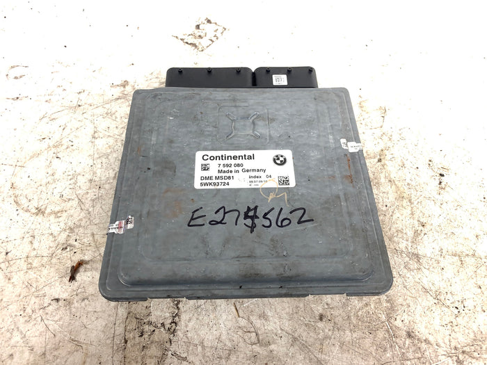BMW E90 E92 E93 335i 335xi N54 Engine MSD80 DME/ECU W/CAS3 & Key Set 7592080  *Damaged*