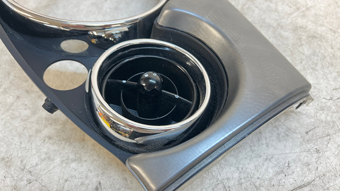 MINI R53 Cooper S JCW Center Dash Gauge Cluster Trim Alloy Patina 51459141916