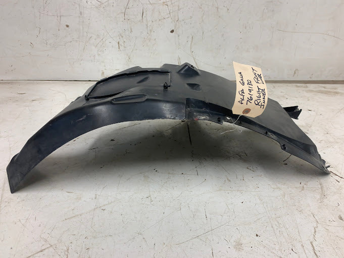 2019 Alfa Romeo 952 Giulia Ti Front Right/Passenger Side Lower Fender Liner 50533765