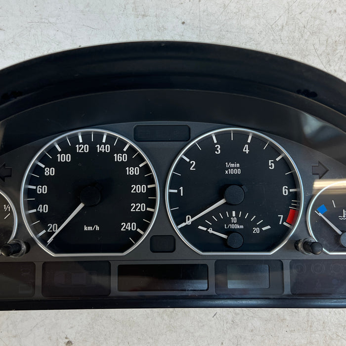 BMW E46 330i Sedan/Wagon Automatic Transmission Gauge Cluster KPH 6932907