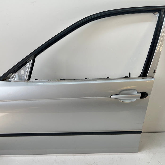 BMW E46 SEDAN/WAGON FRONT LEFT DOOR - TITANIUM SILVER