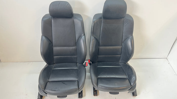 BMW E46 SEDAN/WAGON FRONT SPORT SEATS - BLACK LEATHER