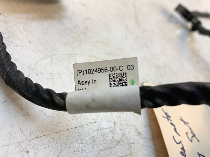 Tesla Model S Charger & Rear Seat Wire Harness Cut 1024956-00-C *NOTE*