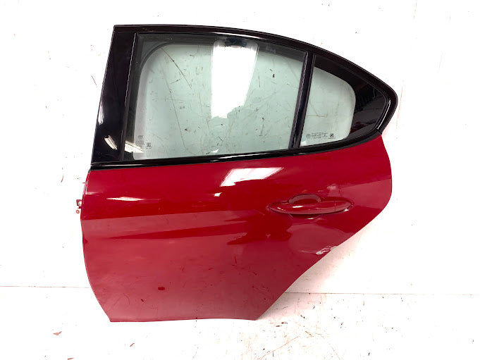 2019 Alfa Romeo 952 Giulia Ti Left/Driver Side Rear Door Alfa Rosso (414) *DAMAGED*