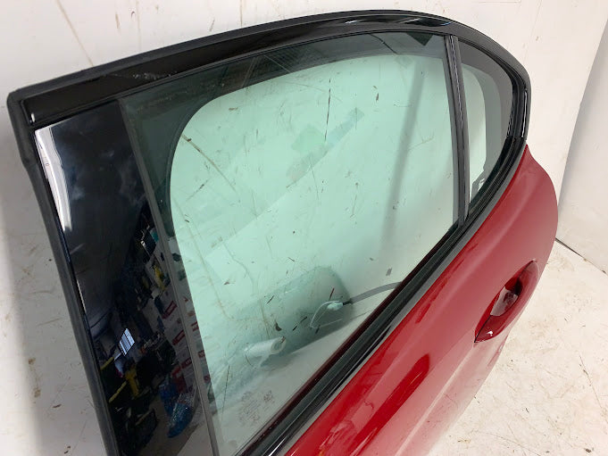 2019 Alfa Romeo 952 Giulia Ti Left/Driver Side Rear Door Alfa Rosso (414) *DAMAGED*