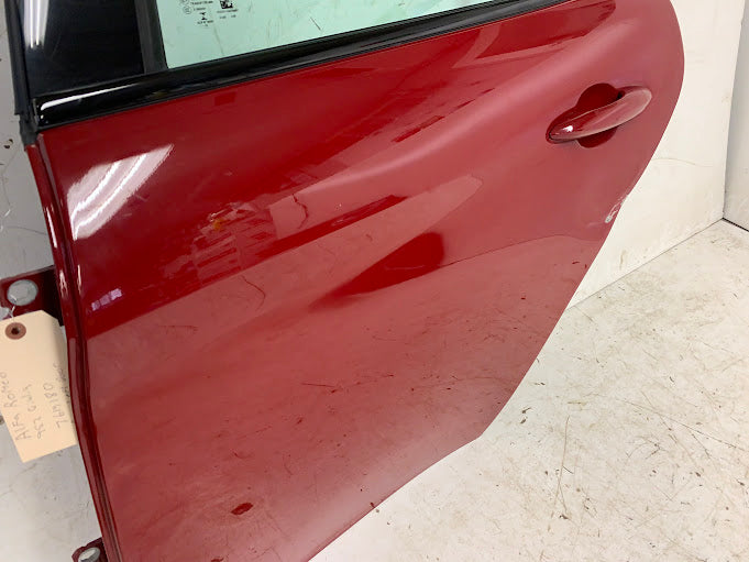 2019 Alfa Romeo 952 Giulia Ti Left/Driver Side Rear Door Alfa Rosso (414) *DAMAGED*