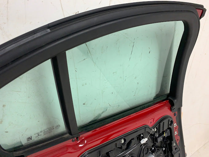 2019 Alfa Romeo 952 Giulia Ti Left/Driver Side Rear Door Alfa Rosso (414) *DAMAGED*