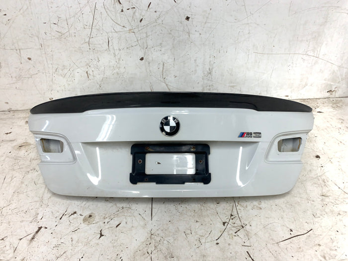 BMW E92 M3 335i 328i LCI Coupe Trunk Lid W/Aftermarket Spoiler Alpine White (300)