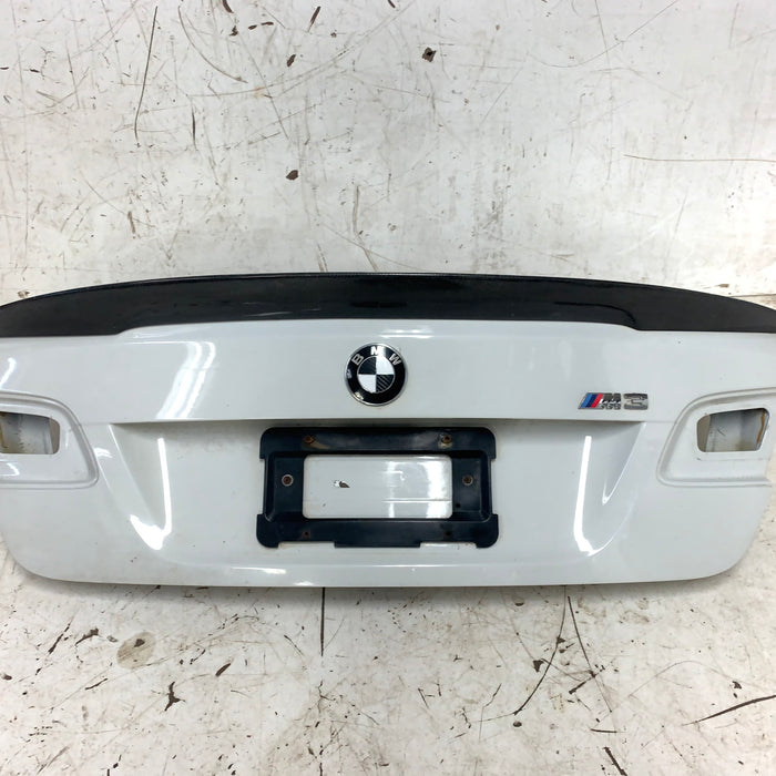 BMW E92 M3 335i 328i LCI Coupe Trunk Lid W/Aftermarket Spoiler Alpine White (300)