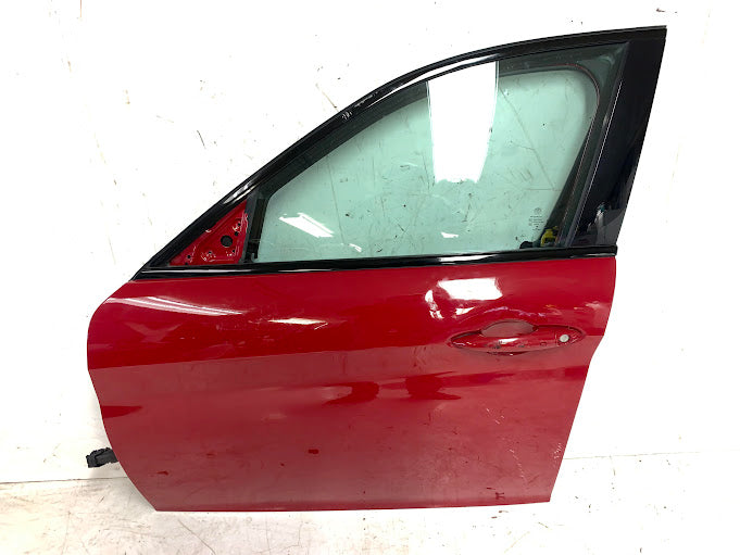 2019 Alfa Romeo 952 Giulia Ti Left/Driver Side Front Door Alfa Rosso (414) *DAMAGED*