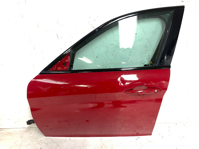 2019 Alfa Romeo 952 Giulia Ti Left/Driver Side Front Door Alfa Rosso (414) *DAMAGED*