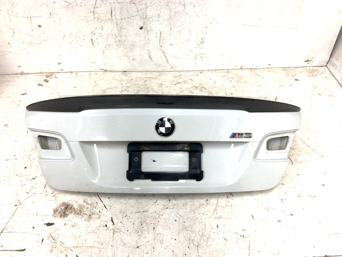 BMW E92 M3 335i 328i LCI Coupe Trunk Lid W/Aftermarket Spoiler Alpine White (300)