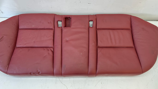 BMW E60 M5 Rear Seat Bottom Bench Indianapolis Red Merino Leather (X3A7) *DAMAGED*