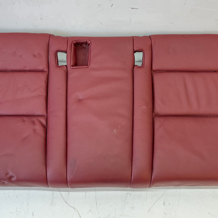 BMW E60 M5 Rear Seat Bottom Bench Indianapolis Red Merino Leather (X3A7) *DAMAGED*